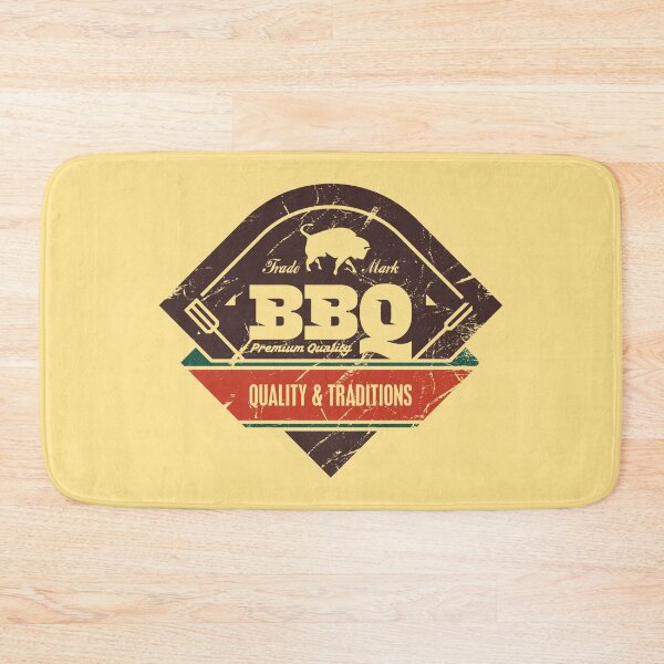 Item preview, BBQ grill retro label designed and sold by etraveler.