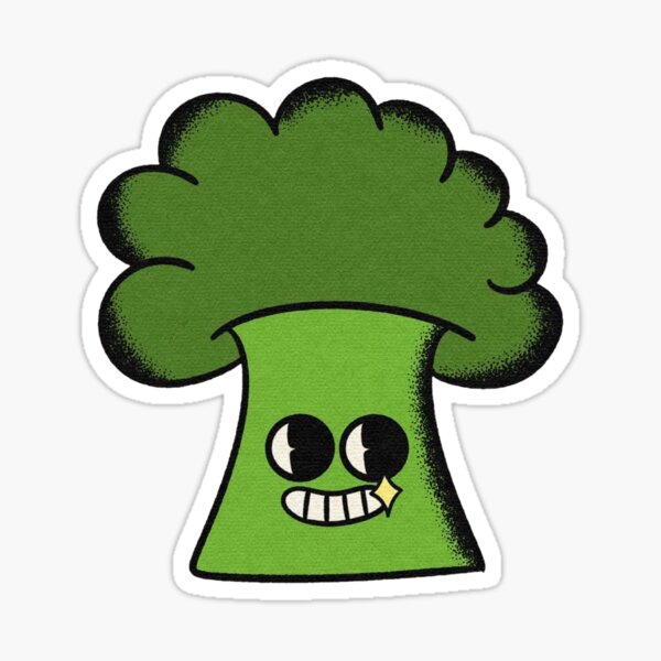 "Broccoli Boy" Sticker for Sale by CloudysCreative Redbubble