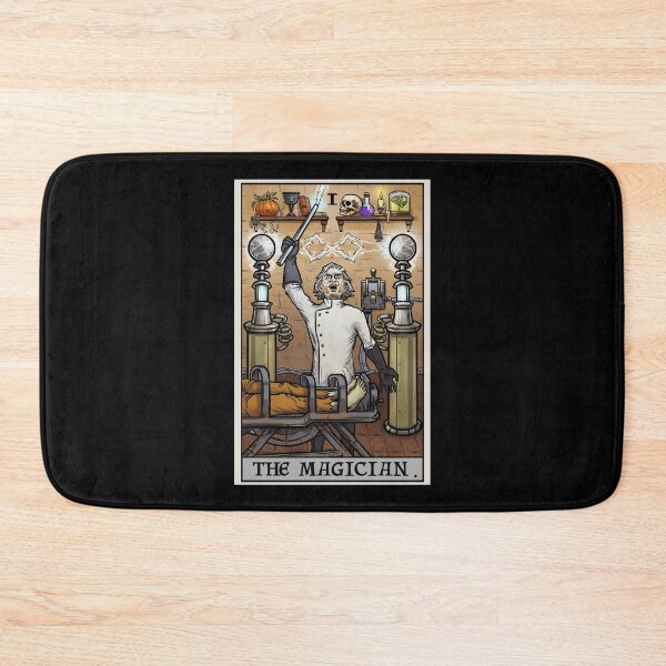 Item preview, The Magician Tarot Card Halloween Dr Frankenstein Mad Scientist Funny Horror designed and sold by TheGhoulishGarb.