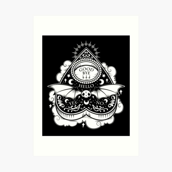 OUIJA Horror Art Print