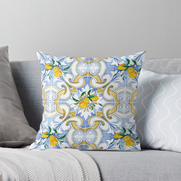 Item preview, Sicilian tiles,mediterranean,mosaic,lemons  designed and sold by MariaMarinova.