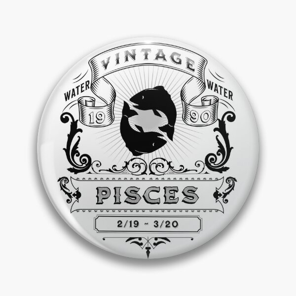 Item preview, The Zodiac Sign of Pisces Black and White 1990 designed and sold by rhombusOnion.