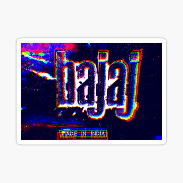 Bajaj Psychedelic Sticker