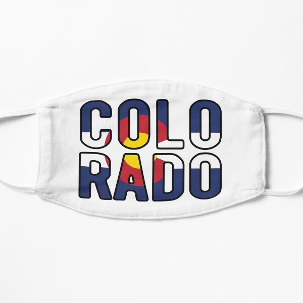 Colorado Flag Text Flat Mask