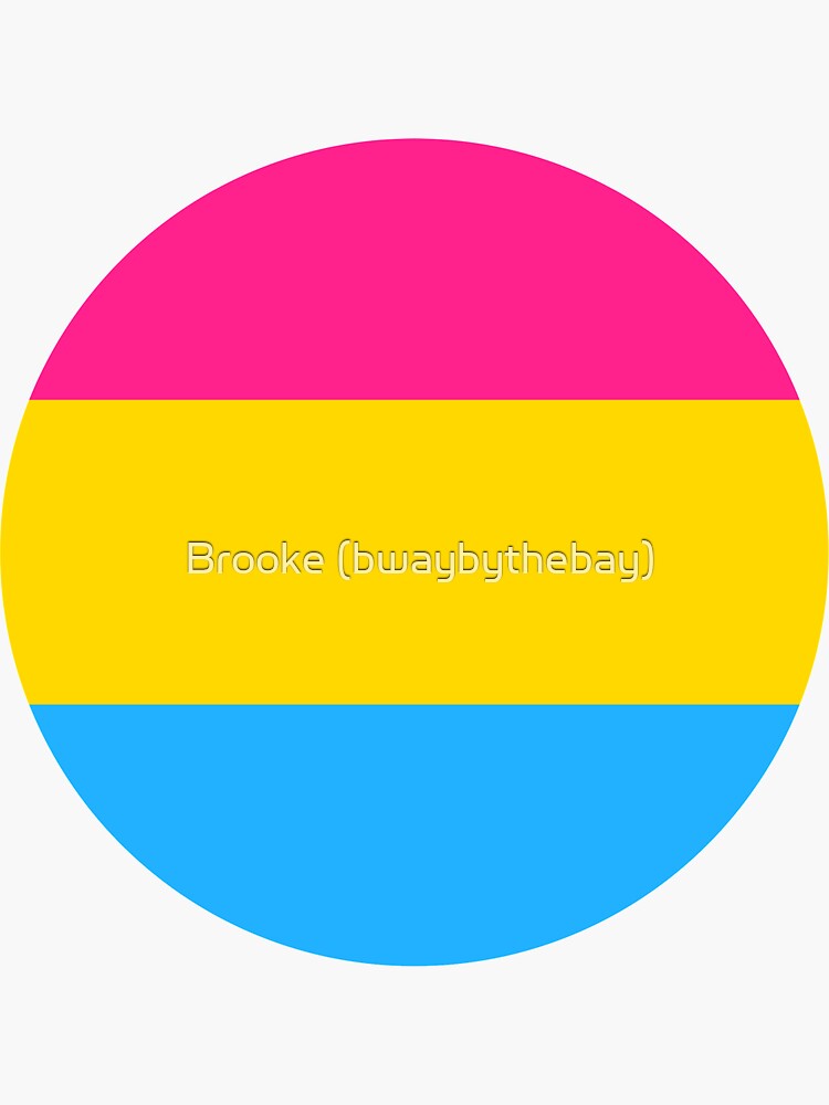 Pansexual Pride Flag Circle Sticker Sticker For Sale By Brooklynelise14 Redbubble