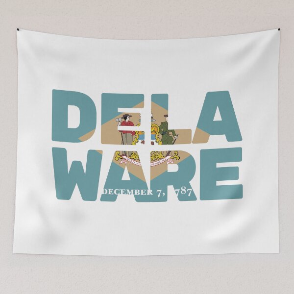 Item preview, Delaware Flag Text designed and sold by OldDannyBrown.