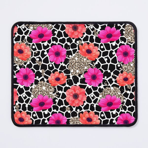 Item preview, Black and White Whimsical Floral Animal Print designed and sold by Trimzz.