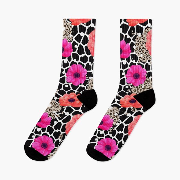 Item preview, Black and White Whimsical Floral Animal Print designed and sold by Trimzz.