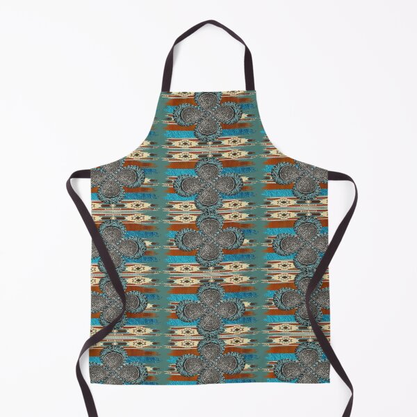 Item preview, Western Design With Tribal Pattern, Tooled Leather And Turquoise. designed and sold by handsoftime2020.