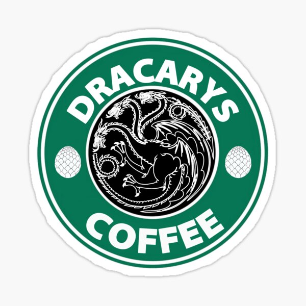 Saurbucks - Starbucks Dinosaur Parody Sticker – Art by Oomles