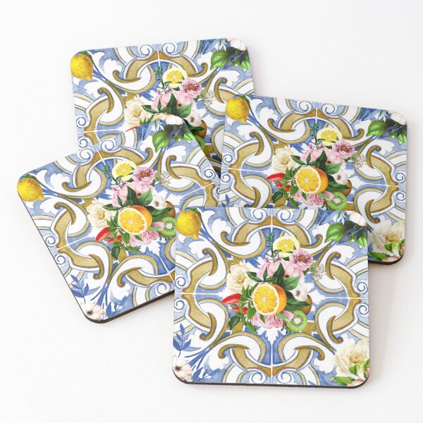 Item preview, Carreaux siciliens, méditerranéens, mosaïque, citrons, designed and sold by MariaMarinova.