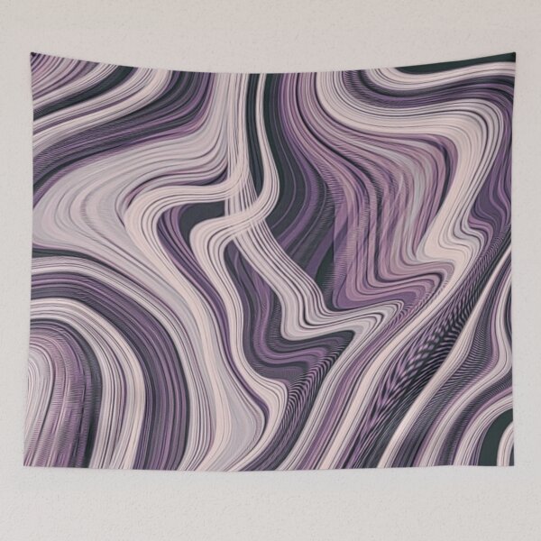 Item preview, Purple Abstract Marble Swirl Pattern designed and sold by HappyLifeCreate.