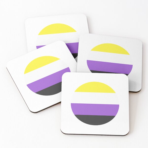 Item preview, Non Binary Pride Flag Circle Sticker designed and sold by Brooke’s Broadway Stickers.
