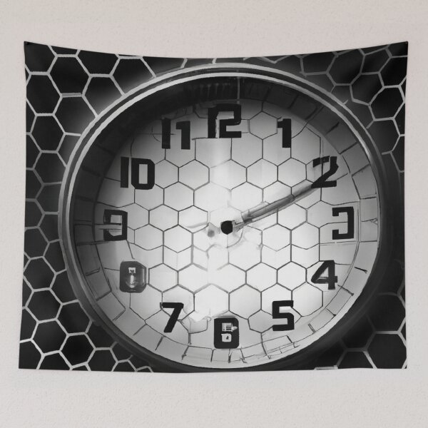 Item preview, Honeycomb Clock designed and sold by Zestpond.
