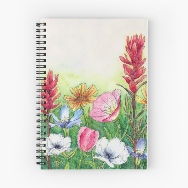 Item preview, Texas Wildflowers, Watercolor and Ink designed and sold by InBloomInk.