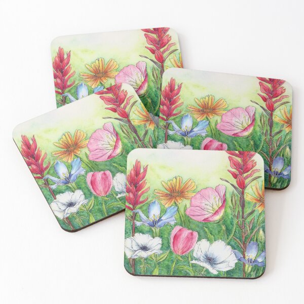Item preview, Texas Wildflowers, Watercolor and Ink designed and sold by InBloomInk.