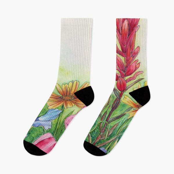 Item preview, Texas Wildflowers, Watercolor and Ink designed and sold by InBloomInk.