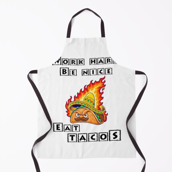 Item preview, Work Hard Be Nice Eat Tacos designed and sold by Shirtflyer.