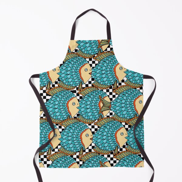 Item preview, Fun Fish themed Whimsical Black and White Print designed and sold by Trimzz.