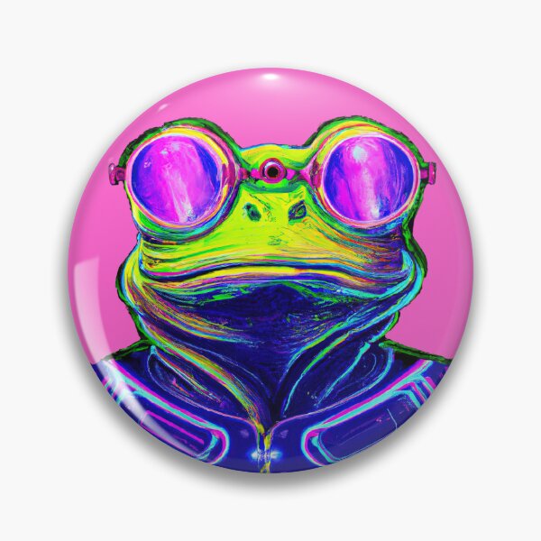 Item preview, Cyberpunk Frog #3 designed and sold by Jada-Art-Shop.