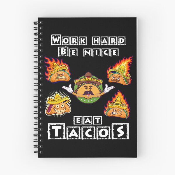 Item preview, Work Hard Be Nice Eat Tacos designed and sold by Shirtflyer.