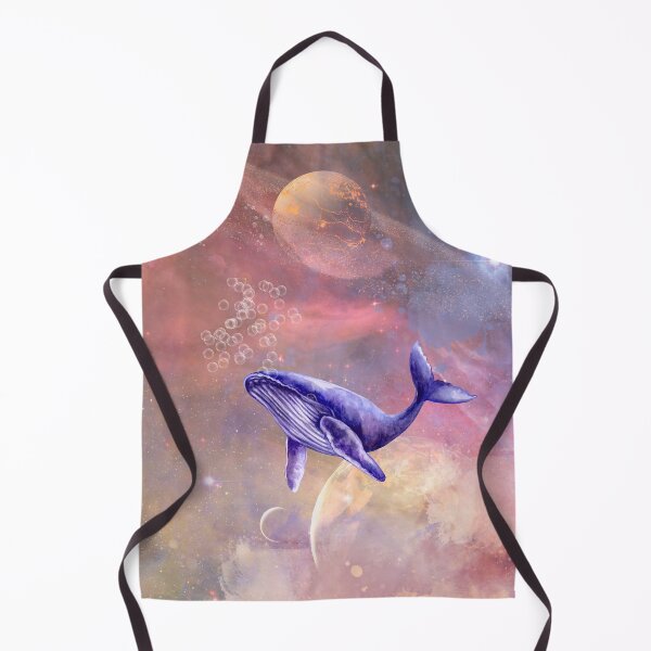 Item preview, A whale swimming in space designed and sold by ApurwaArtShop.