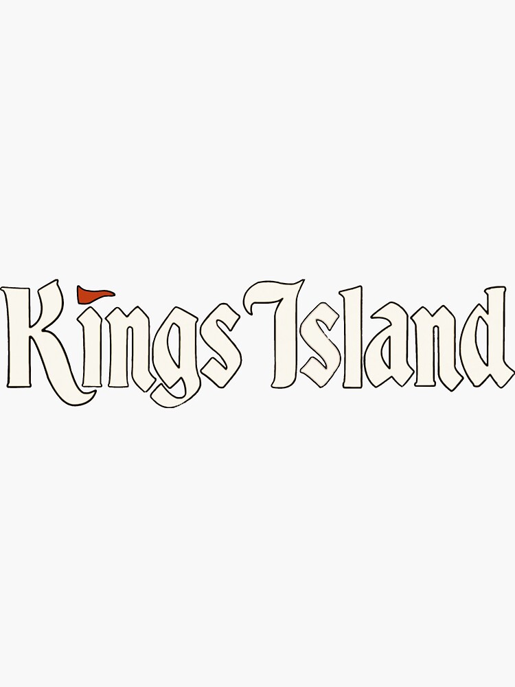 "Kings Island Vintage Logo" Sticker for Sale by Fazinks | Redbubble