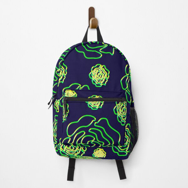 Item preview, Green, Yellow Rose with Navy Blue Background designed and sold by atroffire.