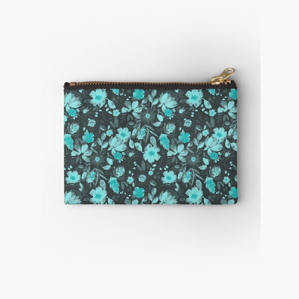 Item preview, Teal Mint Floral Pattern - Dark designed and sold by Lupita  Blu.