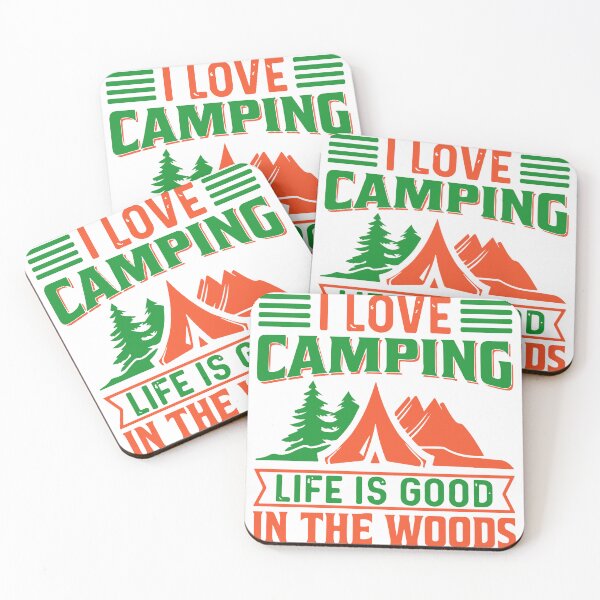Item preview, I Love Camping, Life is good in the woods - Vintage design designed and sold by NerimaxCreative.