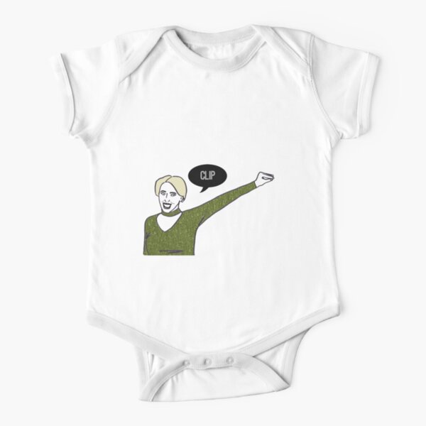 Clip Short Sleeve Baby One-Piece