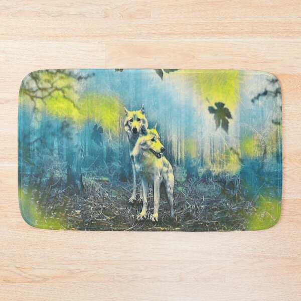 Item preview, Wolves In The Woods An Autumnal Woodland Scene designed and sold by McThingummy.