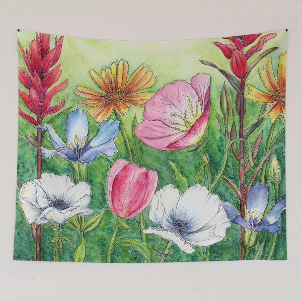 Item preview, Texas Wildflowers, Watercolor and Ink designed and sold by InBloomInk.