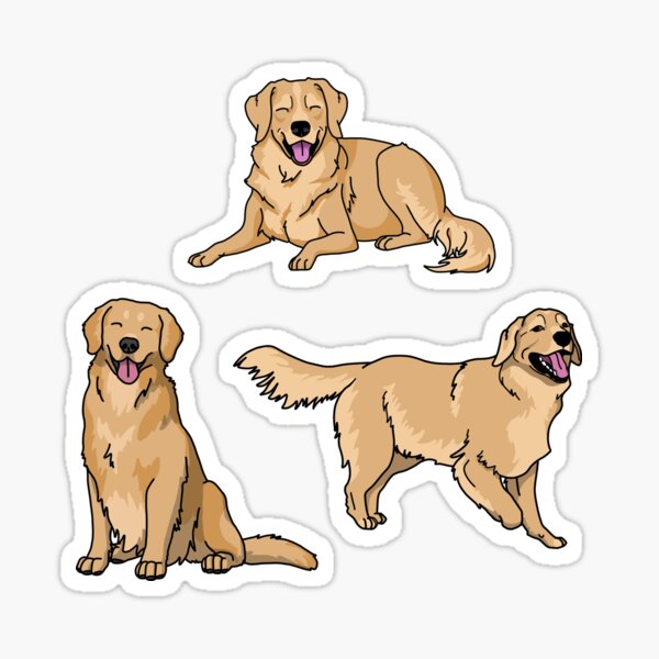 Vista previa del artículo con la obra «Amante del golden retriever | Conjunto de perro perdiguero de oro | SmileyCachorroDiseño», diseñado y vendido por SmileyPupDesign.