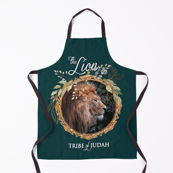 Item preview, Lion of Judah wreath on bottle green designed and sold by AbideApparel.