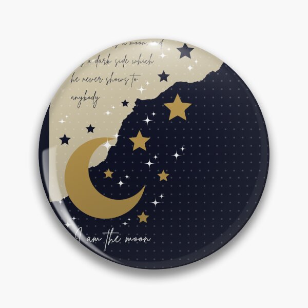 Artikelvorschau, Ich bin der Mond – Mitternachtsblau (Punktversion) entworfen und verkauft von Athenasgirl.