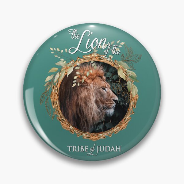 Item preview, Lion of Judah wreath on sea green designed and sold by AbideApparel.