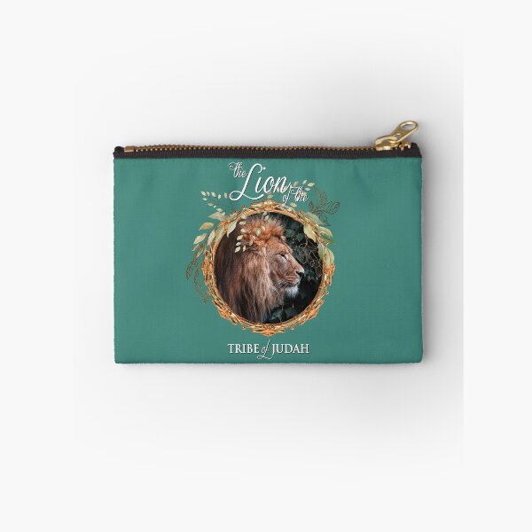 Item preview, Lion of Judah wreath on sea green designed and sold by AbideApparel.