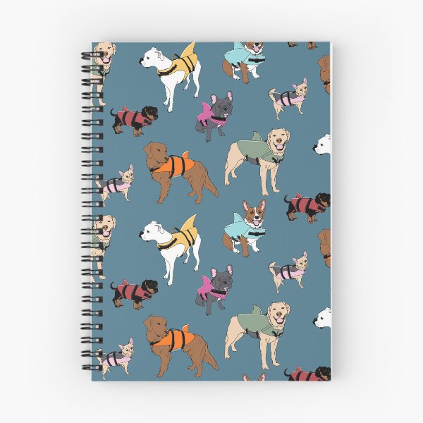 Item preview, Dog Sharks on blue designed and sold by Quick Brown Fox Canada.