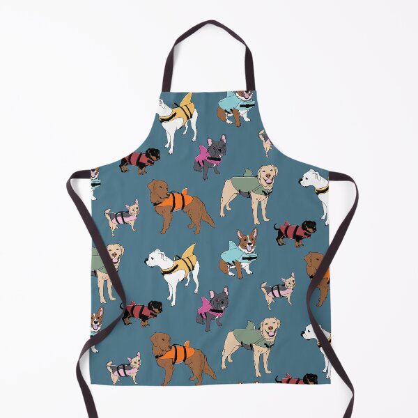 Item preview, Dog Sharks on blue designed and sold by Quick Brown Fox Canada.
