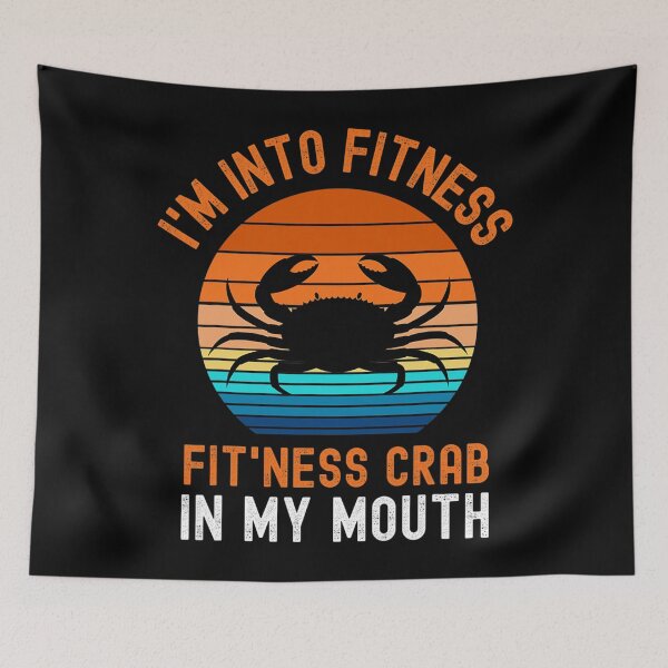 Item preview, Funny Crab Leg Eating I'm Into Fitness This Crab In My Mouth designed and sold by nonstopnightlif.