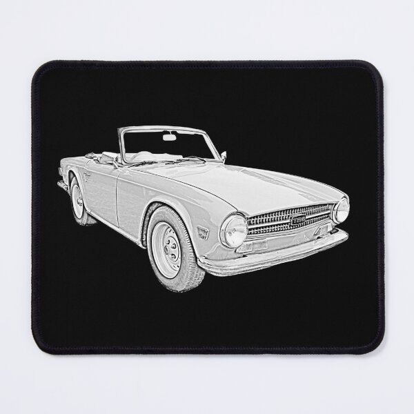 Item preview, Triumph TR6 1970s classic sports car monochrome designed and sold by soitwouldseem.