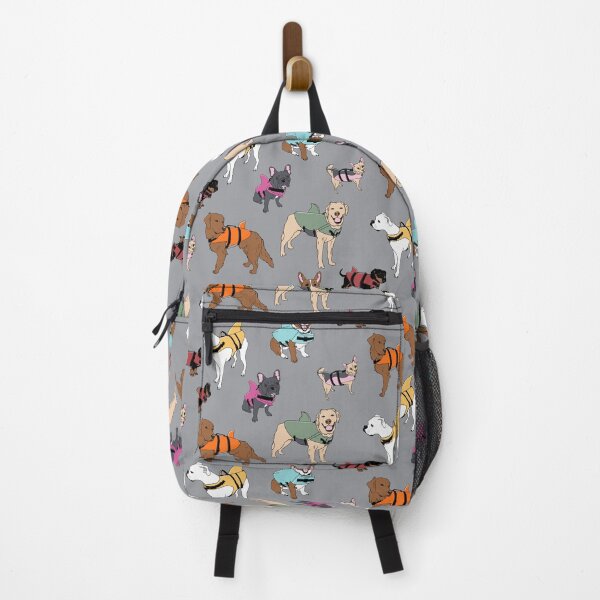 Item preview, Dog Sharks on grey designed and sold by Quick Brown Fox Canada.