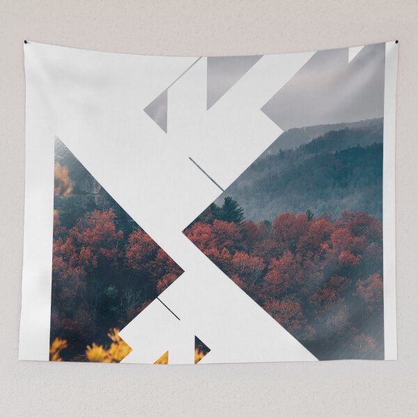Item preview, abstract mountain designed and sold by ApurwaArtShop.