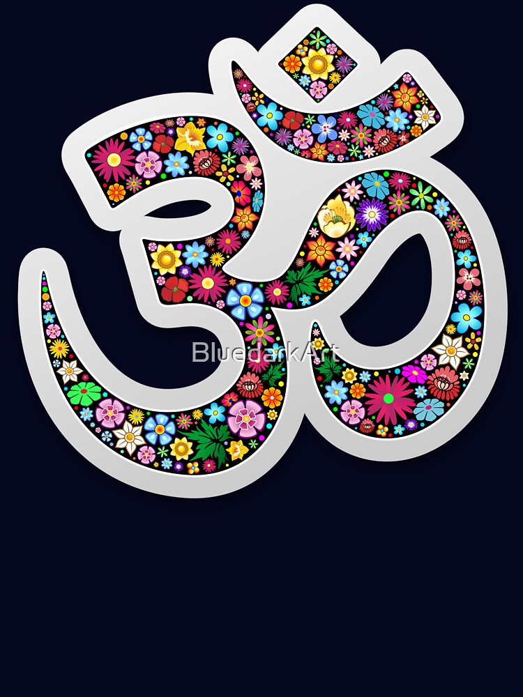 Thumbnail 7 of 7, Essential T-Shirt, Namaste Floral Yoga Symbol designed and sold by BluedarkArt.