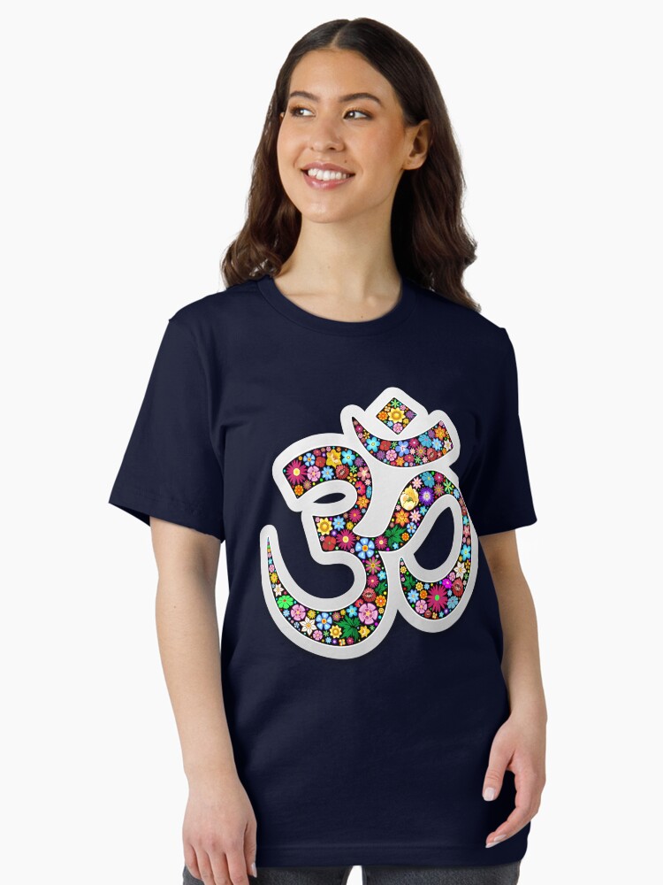 Thumbnail 2 of 7, Essential T-Shirt, Namaste Floral Yoga Symbol designed and sold by BluedarkArt.