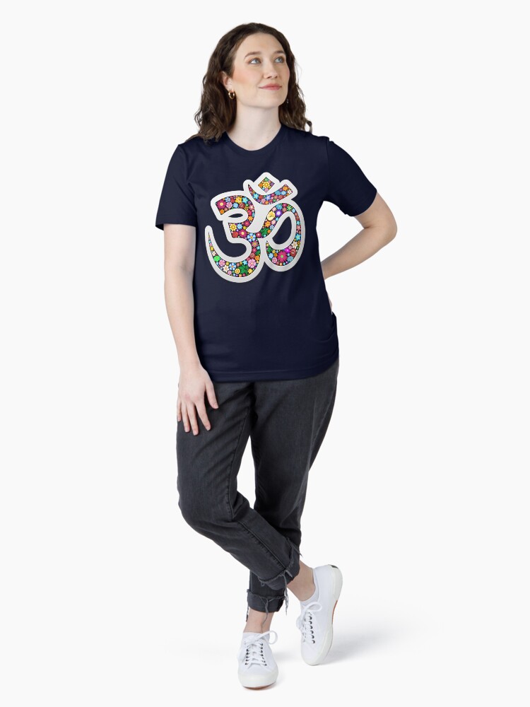 Thumbnail 4 of 7, Essential T-Shirt, Namaste Floral Yoga Symbol designed and sold by BluedarkArt.