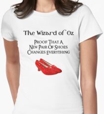 Wizard of Oz Dorothy's Shoes Women's Fitted T-Shirt