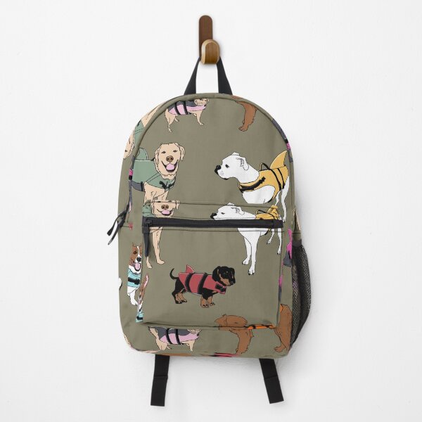 Item preview, Dog Sharks on Olive designed and sold by Quick Brown Fox Canada.