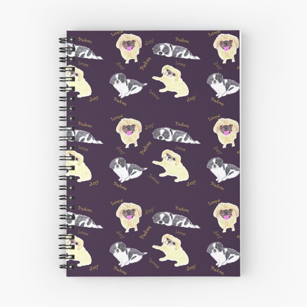 Item preview, Love, Joy, & Cute Peke Puppy Dogs (Purple with Gold letters) designed and sold by DeeDeee1970.